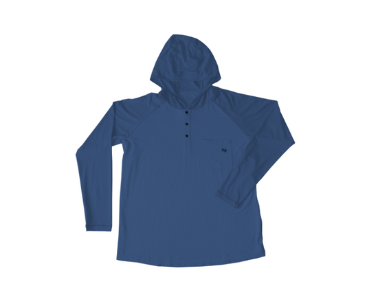 Hawksbill Hoodie Largo Blue - Southern Belle Boutique