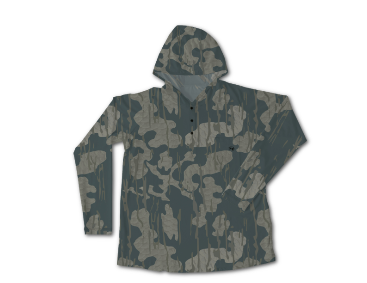 Youth Hawksbill Hoodie - Lowland Camo - Southern Belle Boutique