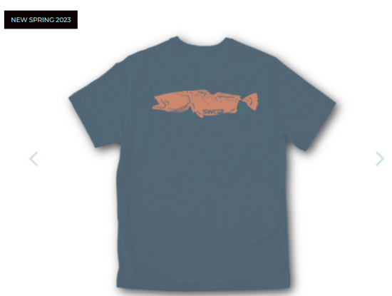 Tanguis S/S Trout Hero-Steel Blue - Southern Belle Boutique