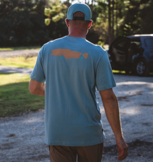 Tanguis S/S Trout Hero-Steel Blue - Southern Belle Boutique