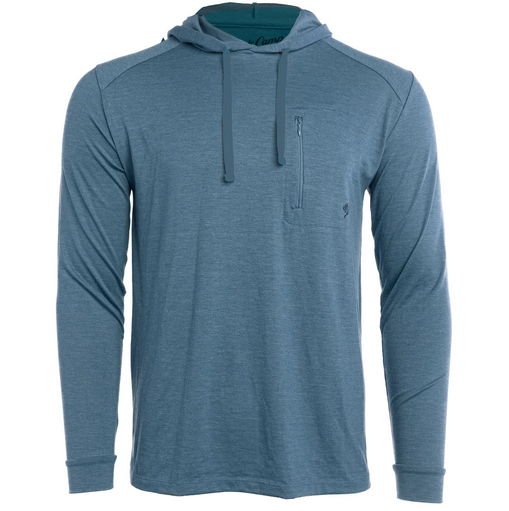 Lightweight Bamboo Hoodie Heather Cenote - Southern Belle Boutique