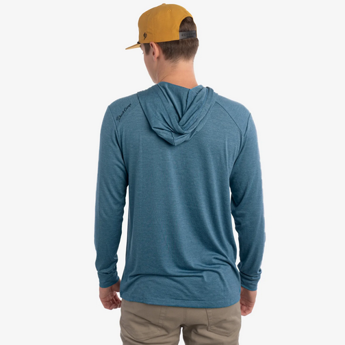 Lightweight Bamboo Hoodie Heather Cenote - Southern Belle Boutique
