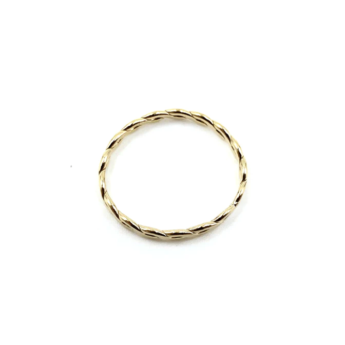 Gold Woven Ring - Southern Belle Boutique