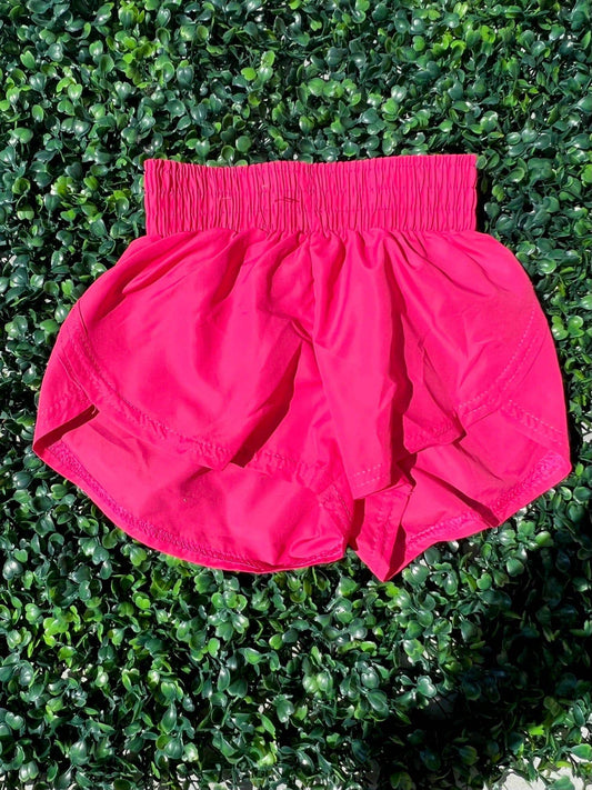 Running Shorts Youth Hot Pink - Southern Belle Boutique