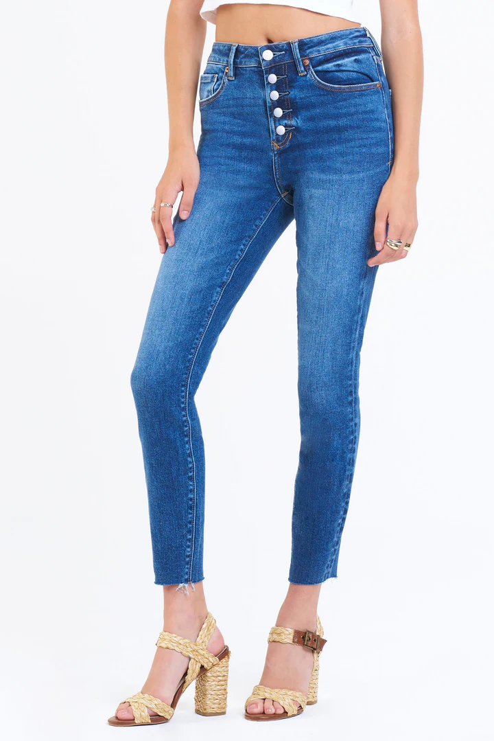 Olivia Super HighRise Ankle Skinny Athens Jean - Southern Belle Boutique