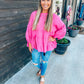 Hot Pink Boho Top - Southern Belle Boutique