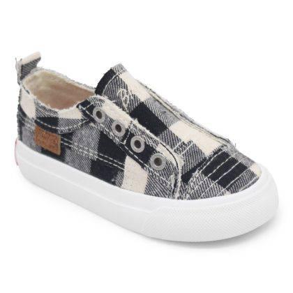 Blowfish Malibu Kids Play-T Girls Cream Buffalo Check Sneakers - Southern Belle Boutique