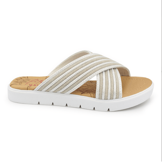Brielle K White Sandal - Southern Belle Boutique