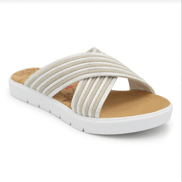 Brielle K White Sandal - Southern Belle Boutique