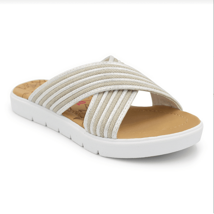 Brielle K White Sandal - Southern Belle Boutique