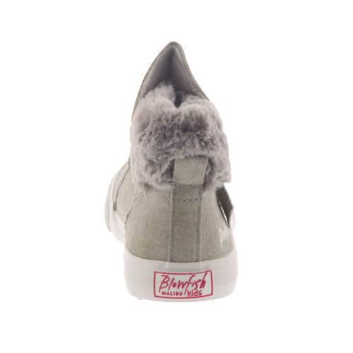 Blowfish Mint Silver Faux Fur Bootie - Southern Belle Boutique
