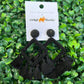 Black Dangle Beaded Earrings - Southern Belle Boutique