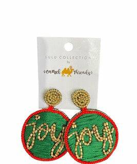 Joy Ornament Beaded Earrings - Southern Belle Boutique