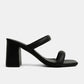 Farrah Black Heel Sandal - Southern Belle Boutique