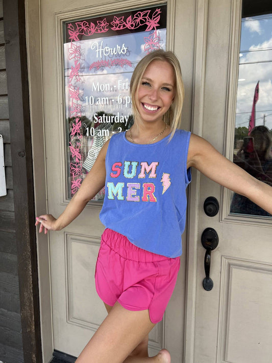 Summer Chenille Tank - Southern Belle Boutique