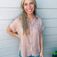 Dusty Blush Button Down - Southern Belle Boutique