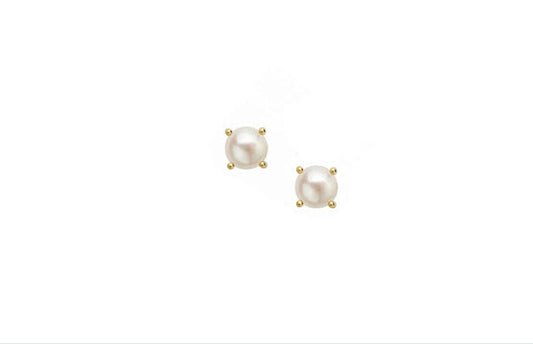 Shine Bright Mini Pearl Stud Earrings Gold - Southern Belle Boutique