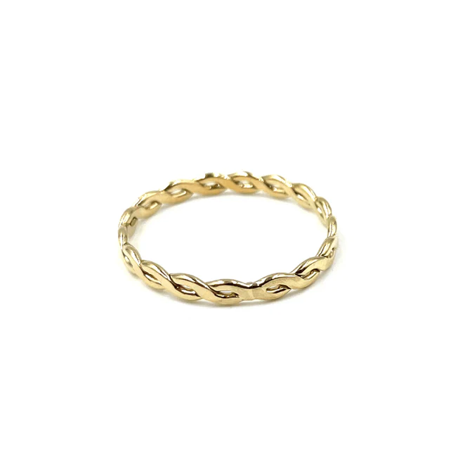 Gold Woven Ring - Southern Belle Boutique