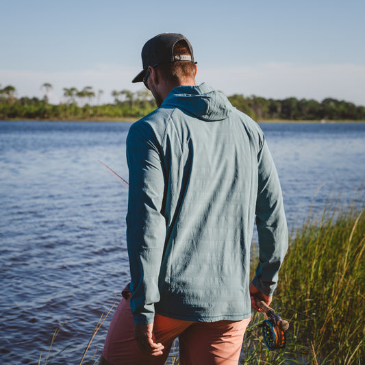 Oysterman Hoodie - Smoke Blue - Southern Belle Boutique