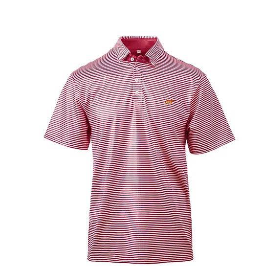 Red/White Marshall Perf Polo - Southern Belle Boutique