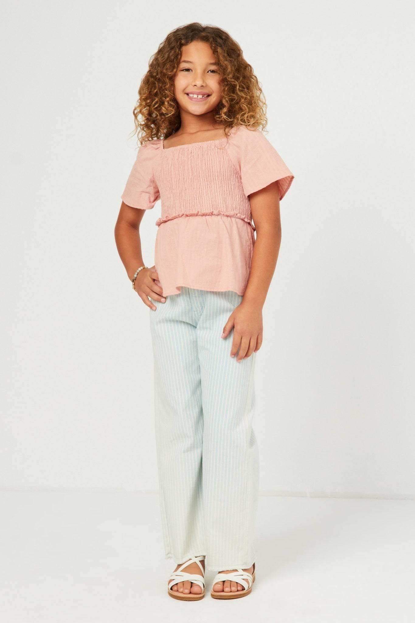 Blush Smocked Top - Southern Belle Boutique