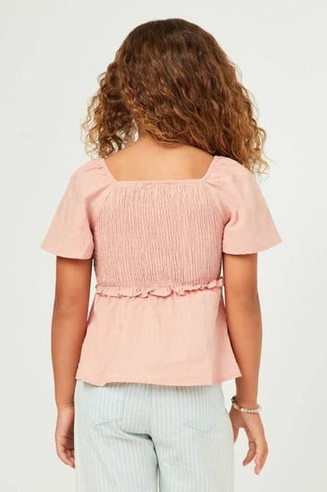 Blush Smocked Top - Southern Belle Boutique