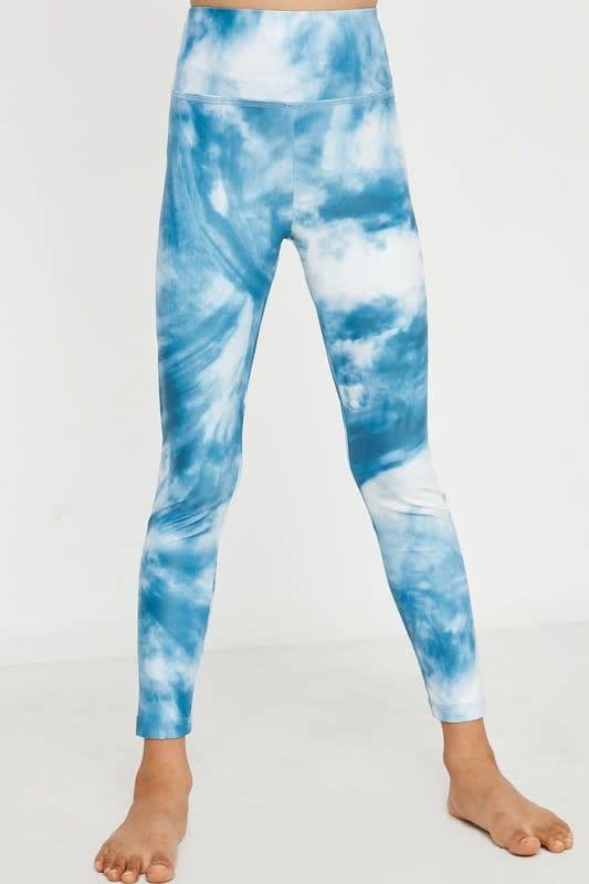 Girls Tie Dye Print Active Leggings - Southern Belle Boutique