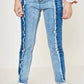 Kids Two Tone Frayed Denim Kids Jeans - Southern Belle Boutique