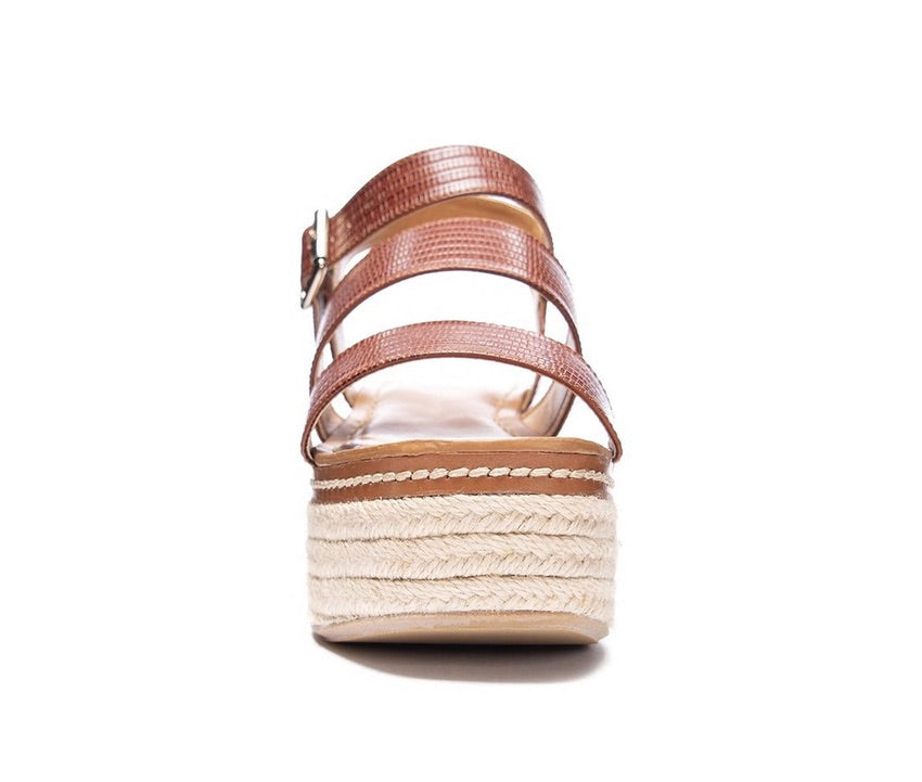 Zinger Tan Lizard Sandal - Southern Belle Boutique