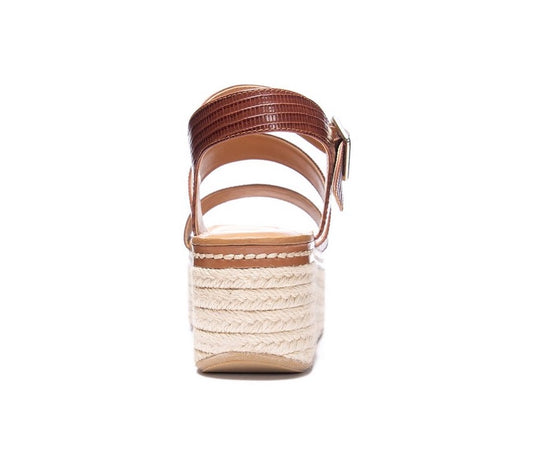 Zinger Tan Lizard Sandal - Southern Belle Boutique