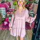 Esther Mauve Tiered Dress - Southern Belle Boutique