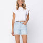 Light Denim Cut Off Shorts - Southern Belle Boutique