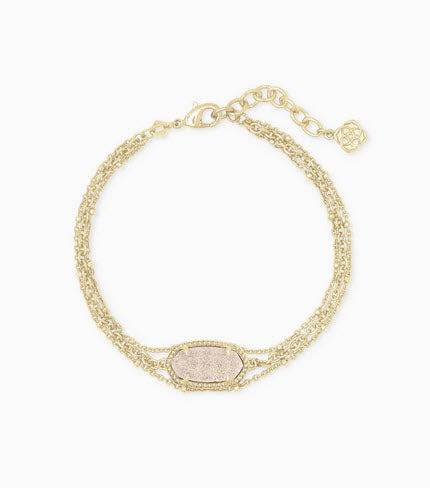 Elaina Bracelet Gold Iridescent Drusy - Southern Belle Boutique