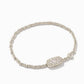 Grayson Silver Crystal Stretch Bracelet in White Crystal - Southern Belle Boutique