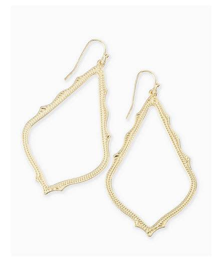 Sophee Drop Earrings in Gold - Southern Belle Boutique