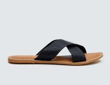 Pebble Black Stringray Sandals - Southern Belle Boutique