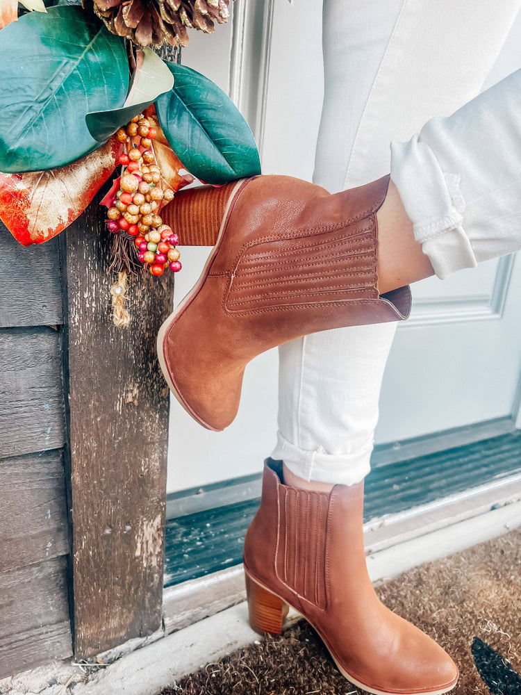 Santos Cognac Boot - Southern Belle Boutique