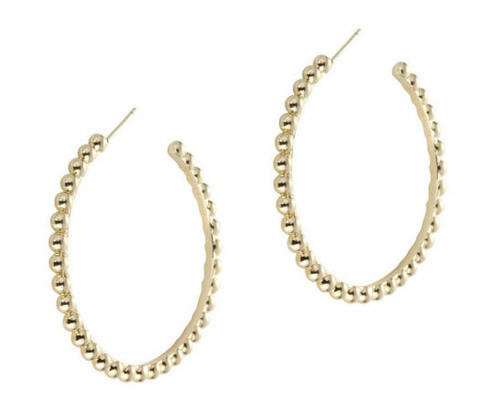 Beaded Hoop Earrings - Southern Belle Boutique