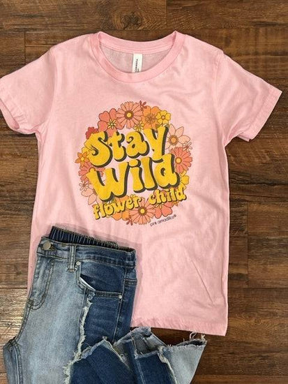 Stay Wild Youth Tee - Southern Belle Boutique