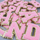 Chenille Letter Pink - Southern Belle Boutique