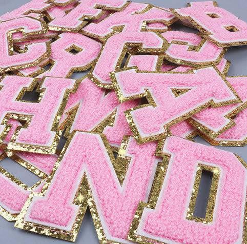 Chenille Letter Pink - Southern Belle Boutique