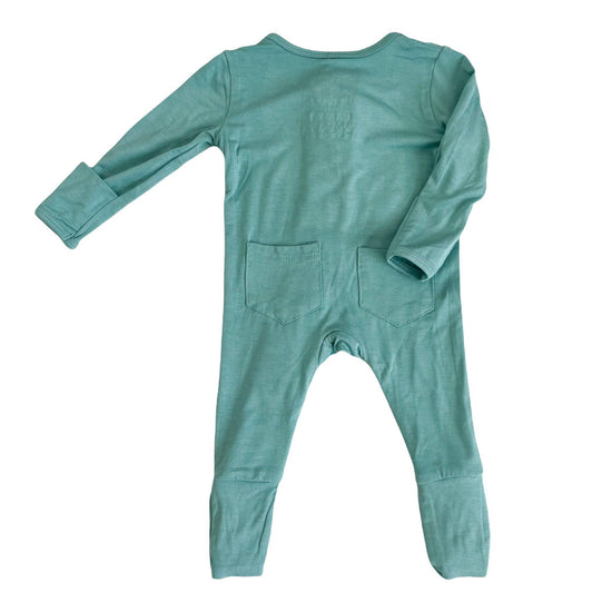 Tahiti Teal Footie - Southern Belle Boutique