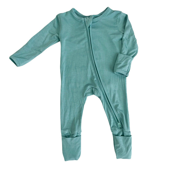 Tahiti Teal Footie - Southern Belle Boutique