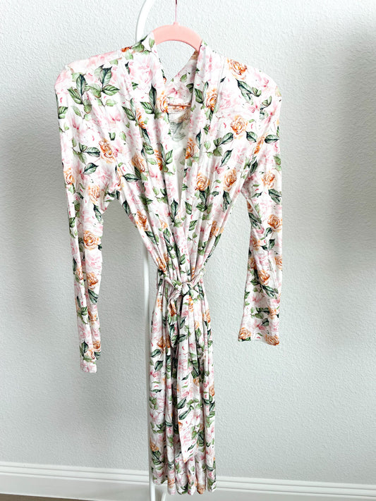 Golden Roses Mom Robe - Southern Belle Boutique