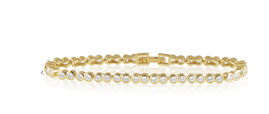 Bezel Tennis Bracelet - Southern Belle Boutique