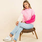 Funnel Neck Colorblock Sweater - Southern Belle Boutique