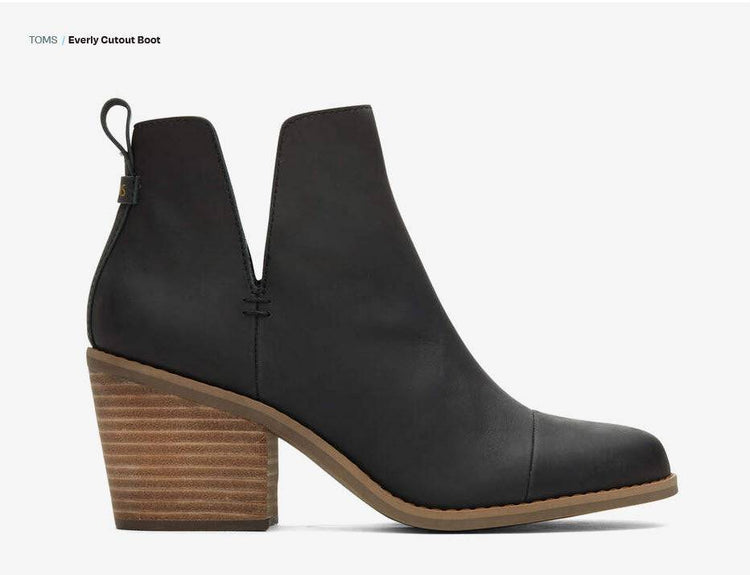 Everly Cutout Boot Black - Southern Belle Boutique