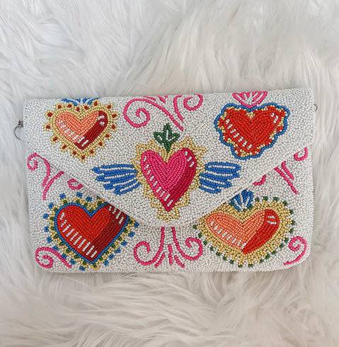 Frida Heart Clutch - Southern Belle Boutique