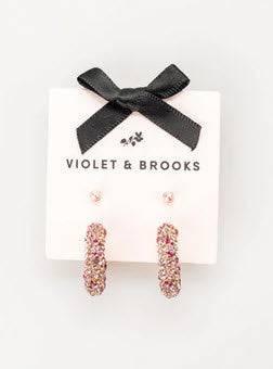 Alicia Earring Duo Pink - Southern Belle Boutique