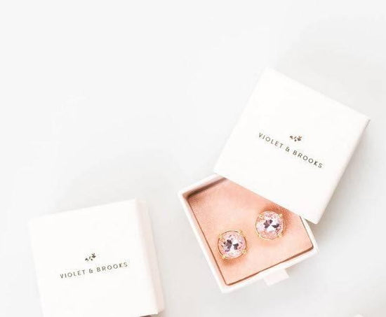 Cleo Stud Earrings Lt Rose - Southern Belle Boutique